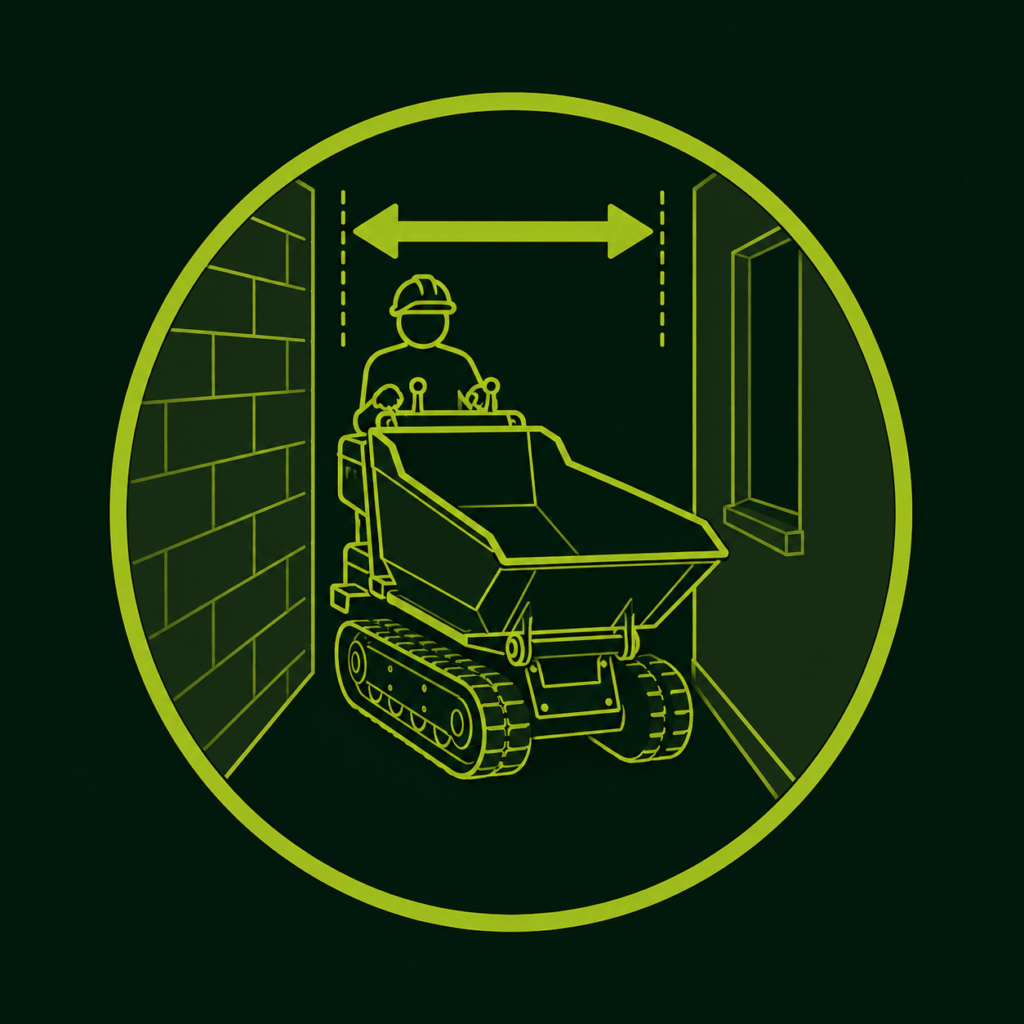 Maquinaria compacta para trabajos con acceso limitado