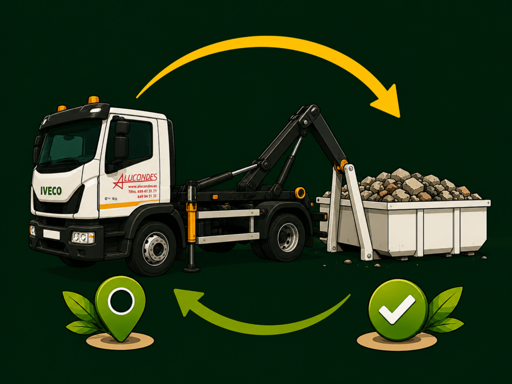 Retirada de escombros en reformas y rehabilitaciones